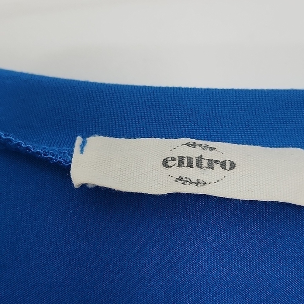 Entro short sleeve Peplum Top Blue size 1X - Picture 8 of 12